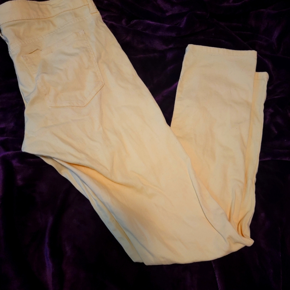 Light Yellow Arizona Super Skinny Jeans Size 13